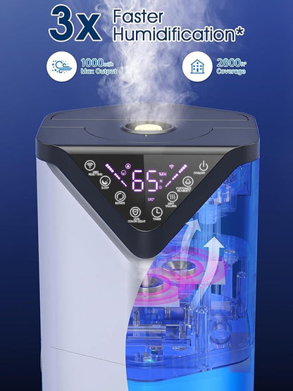 19L/5Gal Humidifiers for Bedroom Large Room 2800 sq ft, Quiet Humidifiers for - Image 4