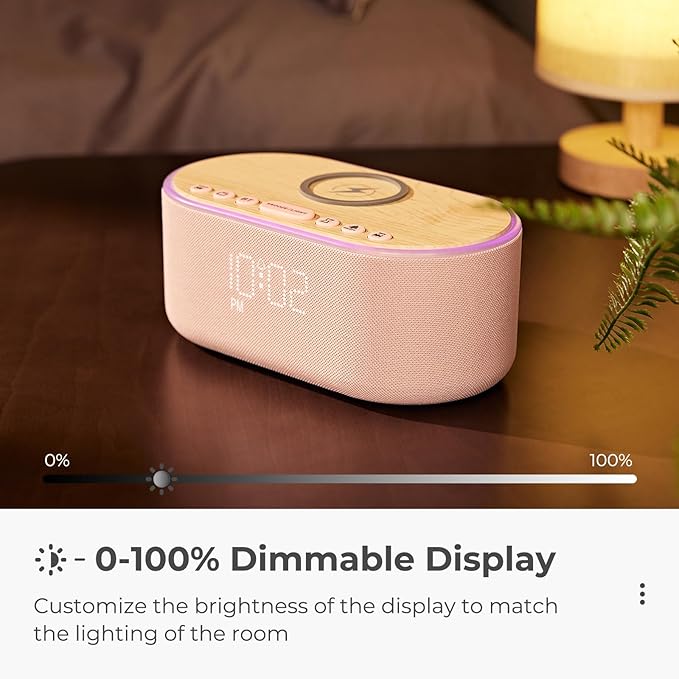 uscce Alarm Clock Bluetooth FM Radio: 10W Stereo Sound Speaker - Image 5