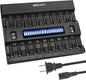 MIEKLALE 20+2 Bay AA AAA Battery Charger by MIEKLALE