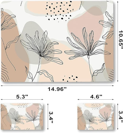Laptop Skin Sticker Decal, Decorative Waterproof Removable, Morandi Leaves - Image 7