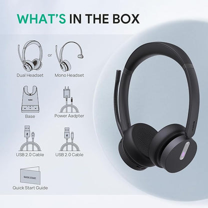Yealink WH64 DECT & Bluetooth Dual Teams Wireless Headset, 606 ft Range On Ear - Image 8