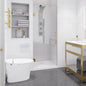 ANZZI 70" x 24" Frameless Shower Door in Brushed Gold, Water Repellent Glass by ANZZI