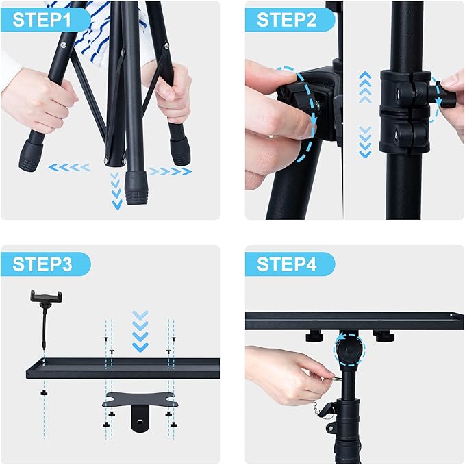 DECOSIS Projector Stand Tripod Adjustable, Laptop Height from 23.5 to 63.5 - Image 7