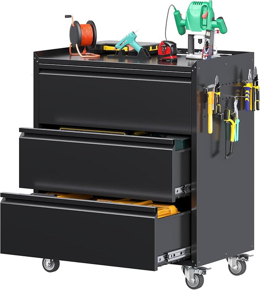 3 Drawers Garage Storage Cabinet by REEMOON