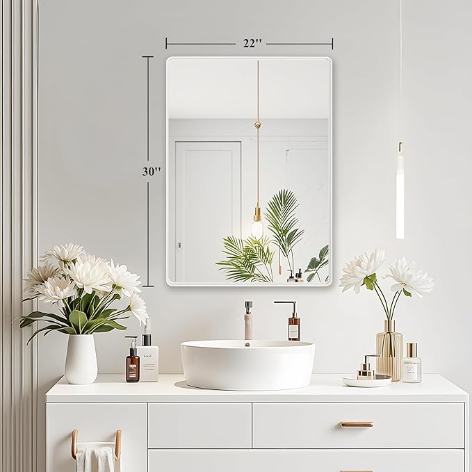Fabuday Bathroom Mirror for Wall 30x22 Inch - Image 4