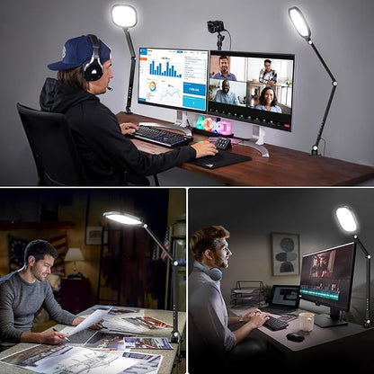 2 Packs Video Conference Light for Computer, 15W LitONES Desk Light for Zoom - Image 5