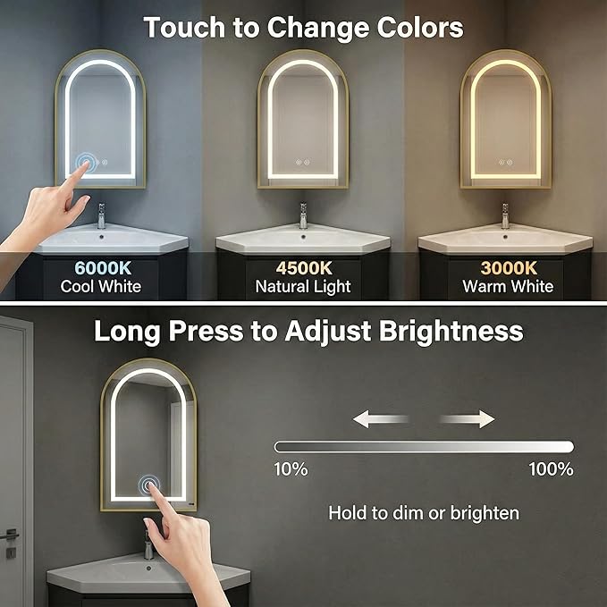 LED Corner Medicine Cabinet - Image 4