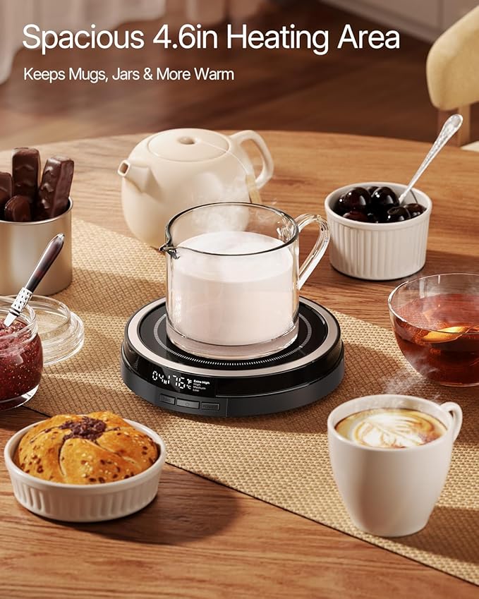 Coffee Mug Warmer for Desk, 50W Fast Heating Cup Warmer - Image 7
