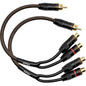 Install Link RCA Audio Cable for Subwoofer or Stereo Cable, Y Adapter 1-Male to by InstallLink