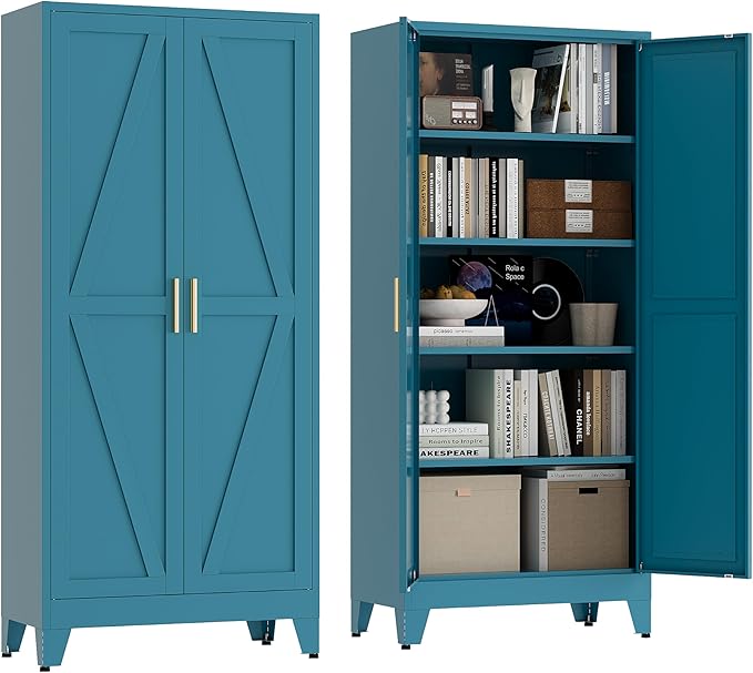 71" Tall Pantry Cabinet, Kitchen Pantry Storage Cabinets by XIUSVON