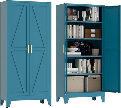 71" Tall Pantry Cabinet, Kitchen Pantry Storage Cabinets by XIUSVON