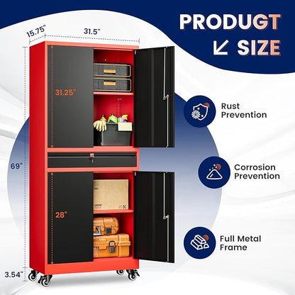 Yizosh Metal Garage Storage Cabinet - Image 3