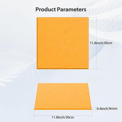 Amantech 12 Pack Acoustic Panels Self Adhesive Sound Proof Foam, High Density - Image 6