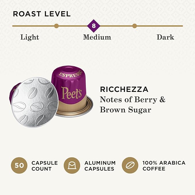 Peet's Coffee, Medium Roast Espresso Capsules, Compatible - Image 3