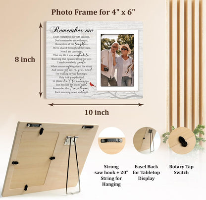 Sympathy Gift for Loss of Loved One, Mom, Dad, Husband, Friends, Memorial Picture Frame 4"x6", Condolences Sympathy Bereavement Gift Ideas, in Memory of Loved One