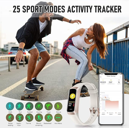 Fitness Tracker with 24/7 Heart Rate Blood Oxygen Sleep Monitor, 1.1" AMOLED - Image 5
