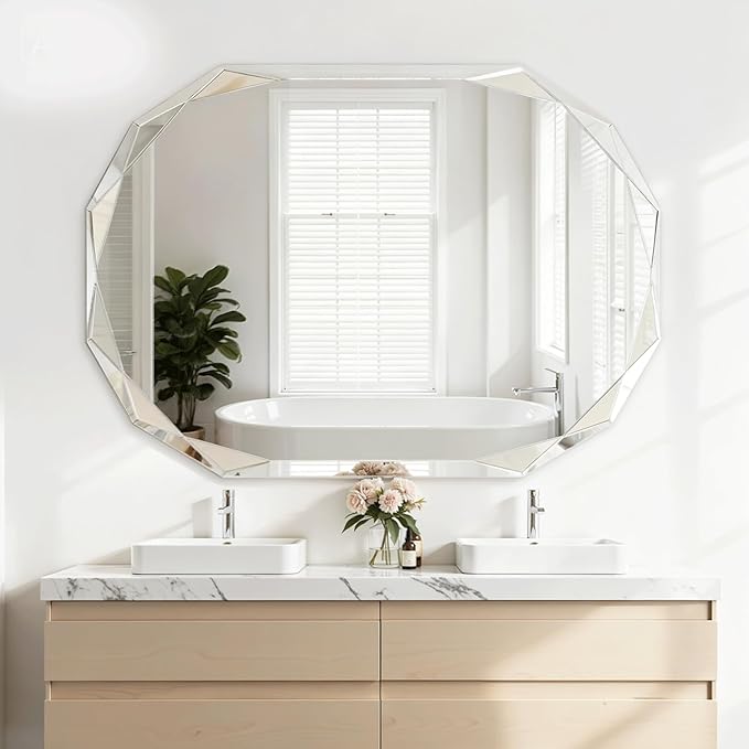 Suidia Bathroom Mirror, Frameless Bathroom Mirror by SuidiaMirror