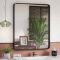 ISKM 36x30 Inch Wall Mirror for Bathroom Matte Black Metal Framed Bathroom by ISKM-IStillKeepMovin