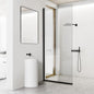 Bathroom Shower Door Screen, 34 in. W x 74 in. H Single Panel Frameless Shower by SHOWERBATHTUBDOORSDEVELOPER