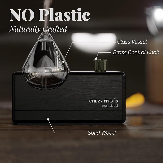 Black Obsidian Glass Essential Oil Diffuser - Image 8