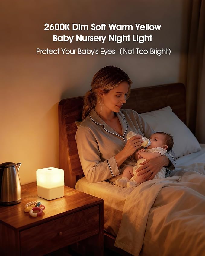 Soft Warm Night Light for Baby Nursery/Breastfeeding/Sleep Aid, Small Touch - Image 3