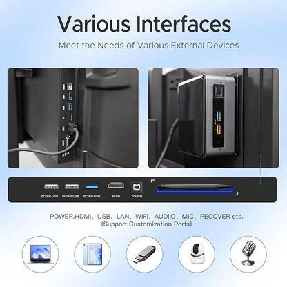 YIXZSWD Smart Board, 55 Inch Interactive Whiteboard 4K Touchscreen Built in - Image 2
