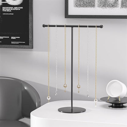 Justsoso Metal T-Bar Necklace Holder Stand, Necklace Hanging Display Stand - Image 5