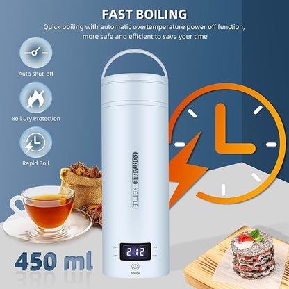 Travel Electric Kettle Portable Small Mini Tea Coffee Kettle Water Boiler - Image 4