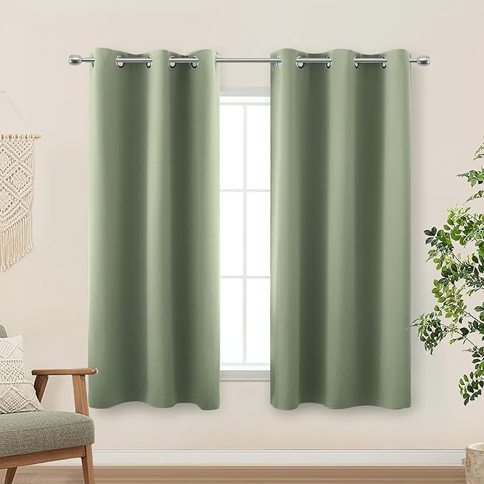 KOUFALL Short Curtains for Kitchen Window Over Sink by KOUFALL