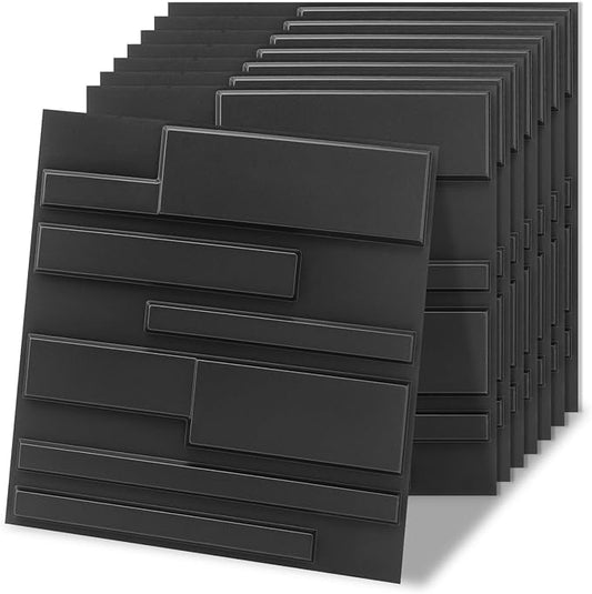Art3d 100 Pack Decorative 3D Wall Panels, 97 Sq.Feet PVC Interior Wall Décor by Art3d