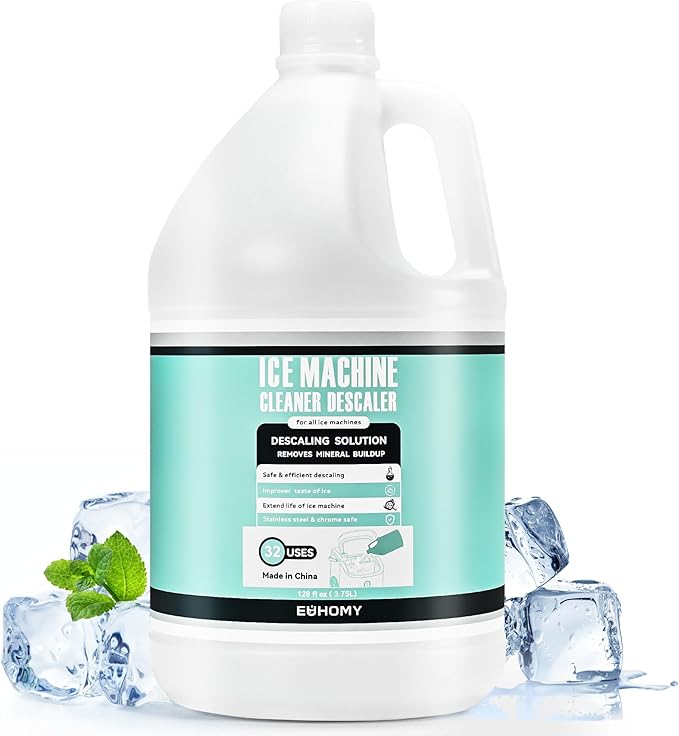 EUHOMY Max 33 Uses Ice Machine Cleaner Descaler, 128 Fl OZ Ice Maker Cleaner by EUHOMY