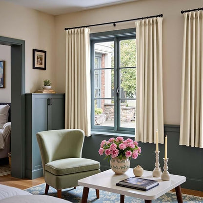 Lazzzy Velvet Blackout Curtains Thermal Insulated Room Window Drapes Super Soft - Image 7