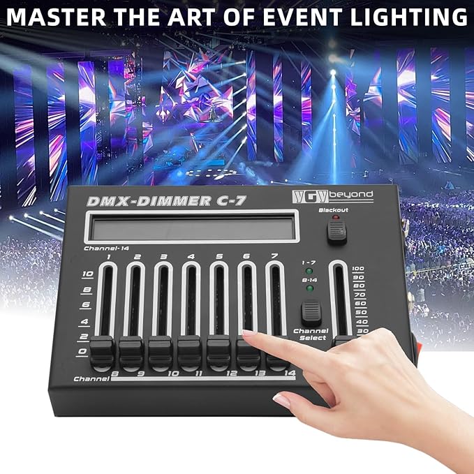 Ygybeyond DMX-C7Controller, Controller, Stage Lighting Equipment & Accessorie - Image 6