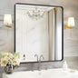 Fabuday Black Bathroom Mirror Wall Mounted- 36x36 Inch Big Framed Mirror by Fabuday