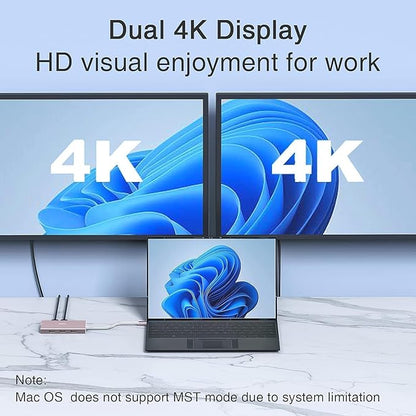 USB C Docking Station Dual Monitor Adapter - Image 3