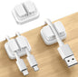 3-in-1 Cord Organizer Spring Clip Holder by Lamicall