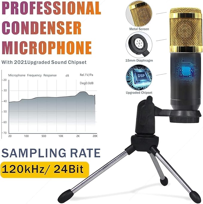 Podcast Equipment Bundle, SINWE Condenser Microphone - Image 2
