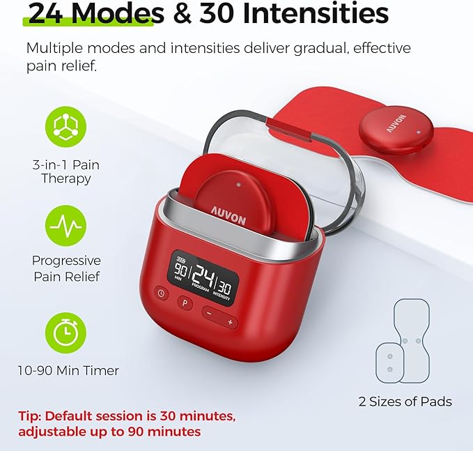 AUVON Wireless 24 Modes TENS Unit Muscle Stimulator - Image 4
