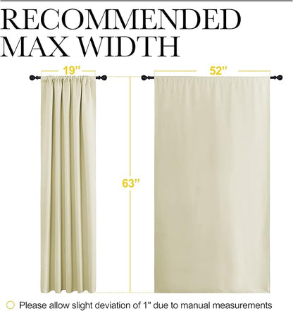 NICETOWN Blackout Curtains for Living Curtains, Room Darkening Curtains & - Image 7