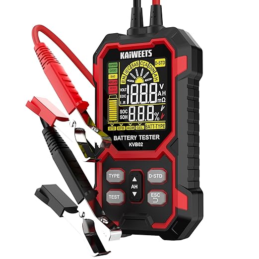 KAIWEETS Car Battery Tester, 12V/24V Automotive Battery Diagnostic Tool by KAIWEETS
