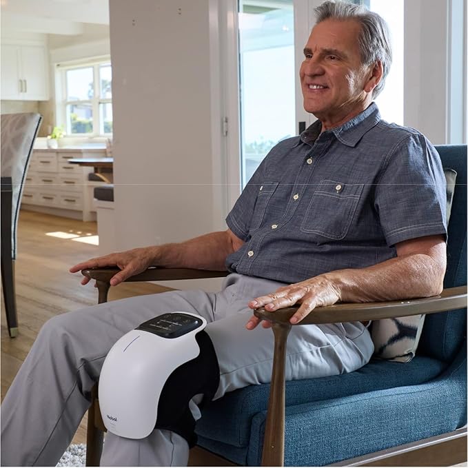 Nobol PhysioFlex Portable Warm Up & Recovery Knee Massager – Cordless Red & - Image 2