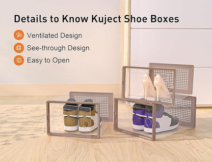Kuject X-Large Shoe Storage Boxes Organizers - Image 4