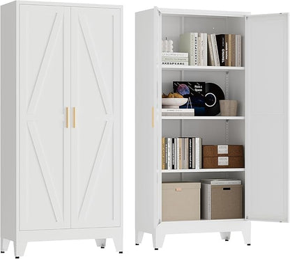 61" Tall Pantry Cabinet, Kitchen Pantry Storage Cabinets by XIUSVON