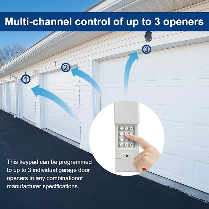 Garage Door Opener Keypad for Liftmaster Chamberlain Craftsman Wayne Dalton - Image 3