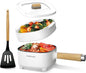 Audecook Hot Pot Electric 2L, Cermic Glaze Non-Stick Frying Pan 8 Inch by Audecook