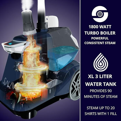 SALAV® Heavy Duty Smart Auto Shut-off Commercial Full-Size Garment Steamer - Image 7