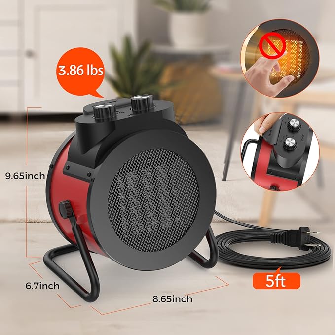 1500W Electric Space Heater - Image 4