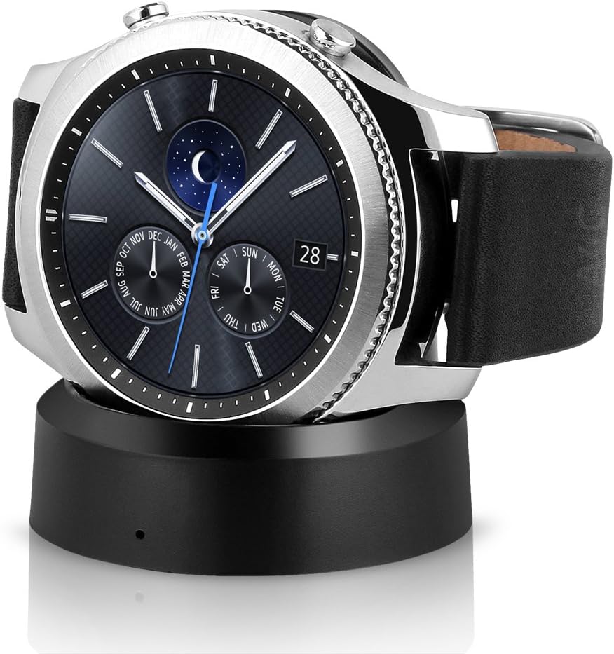 samsung gear s3 classic smartwatch (bluetooth), sm-r770nzsaxar â€“, close-up detail