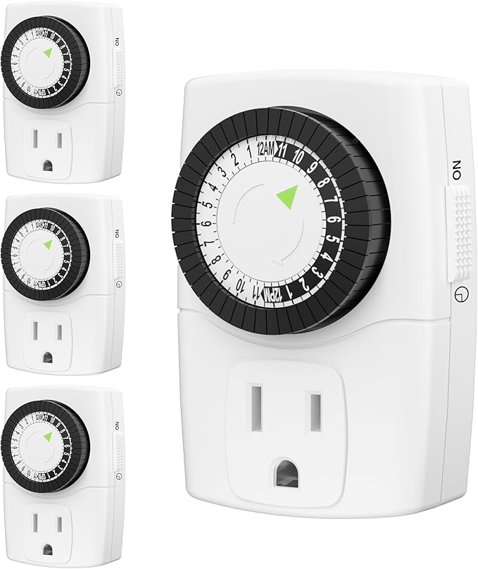 BN-LINK BND-60/U47 Indoor Mini 24-Hour Mechanical Outlet Timer by BN-LINK