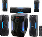 Rockville HTS56 1000W 5.1 Channel Home Theater System, LED Light Effects by Rockville